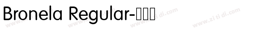 Bronela Regular字体转换